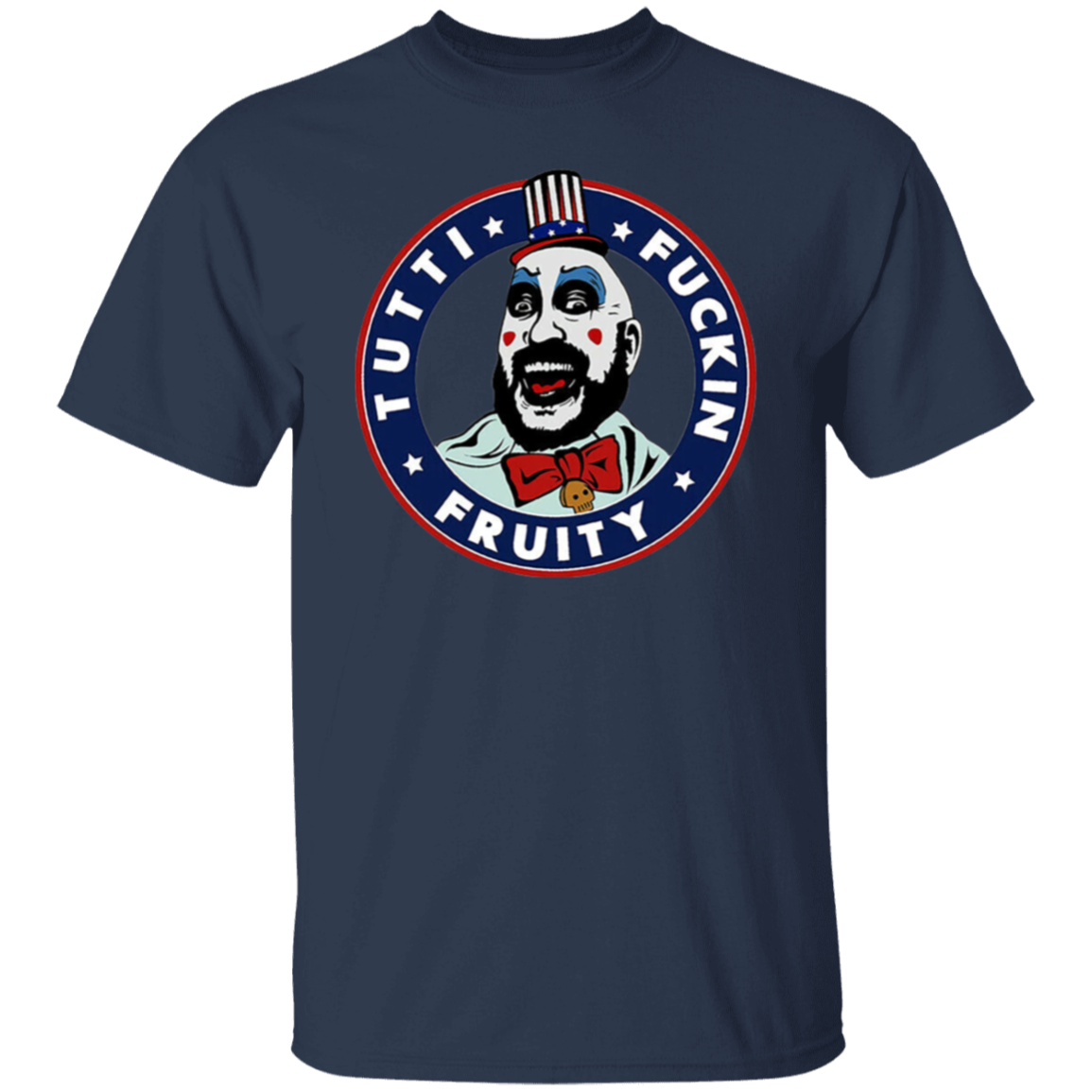 Captain Spaulding Tutti Fuckin Fruity Horror Halloween Vintage T-Shirt - leleart