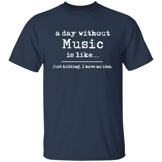 A Day Without Music Is Like Teacher Vintage Unisex  T-Shirt - letter