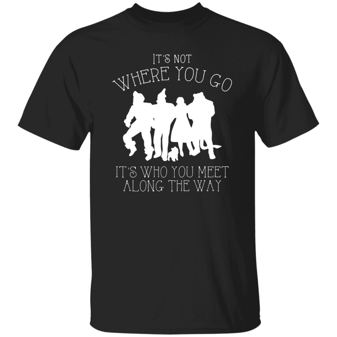 It's Not Where You Go It's Who You Meet Along The Way Funny Literature Teacher Vintage T-Shirt
