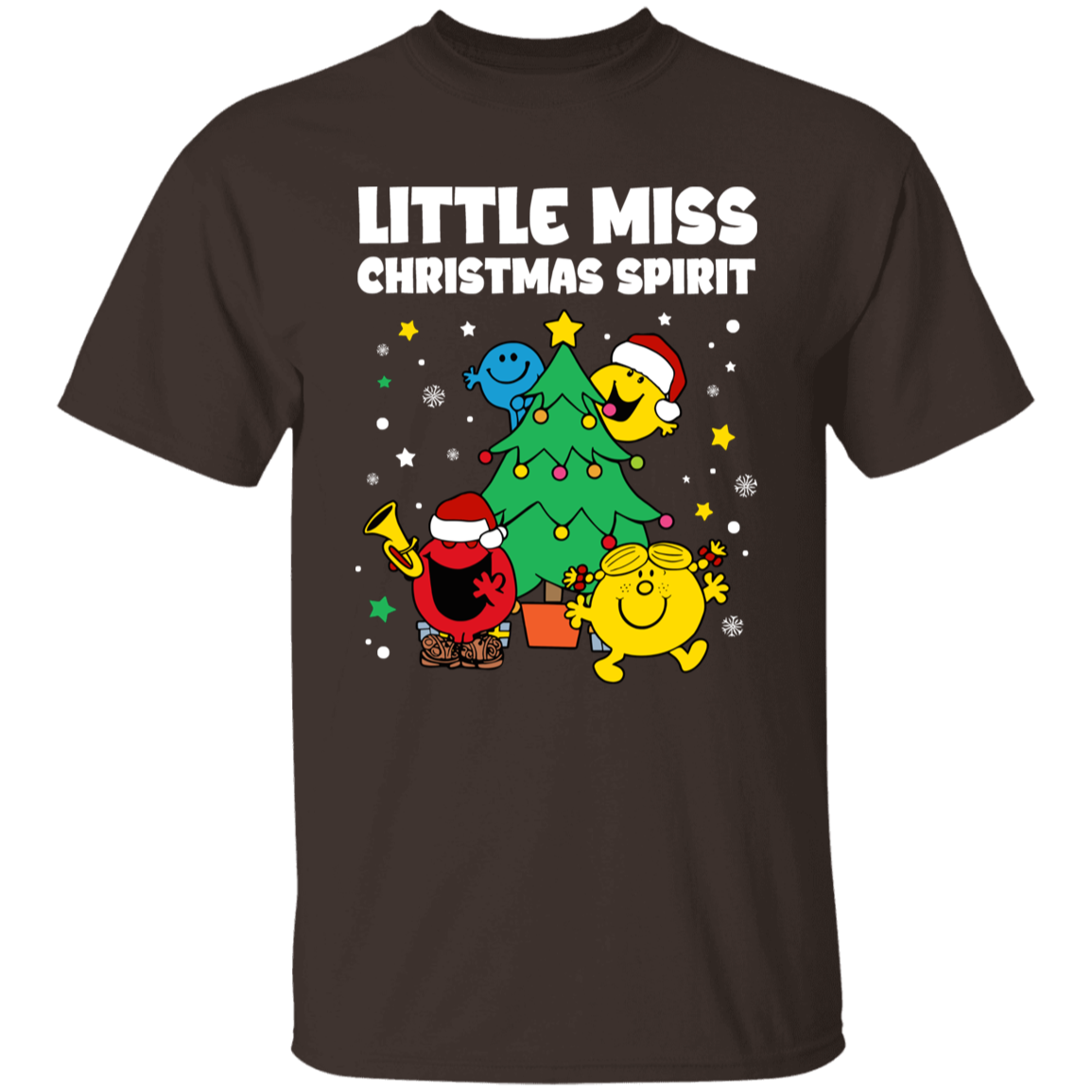 Little Miss Christmas Spirit Teacher Vintage Unisex  T-Shirt - letter