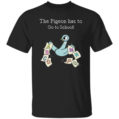 The Pigeon Has To Go To School Teacher T-Shirt,Book Character ABC Tee for Teachers & Kids