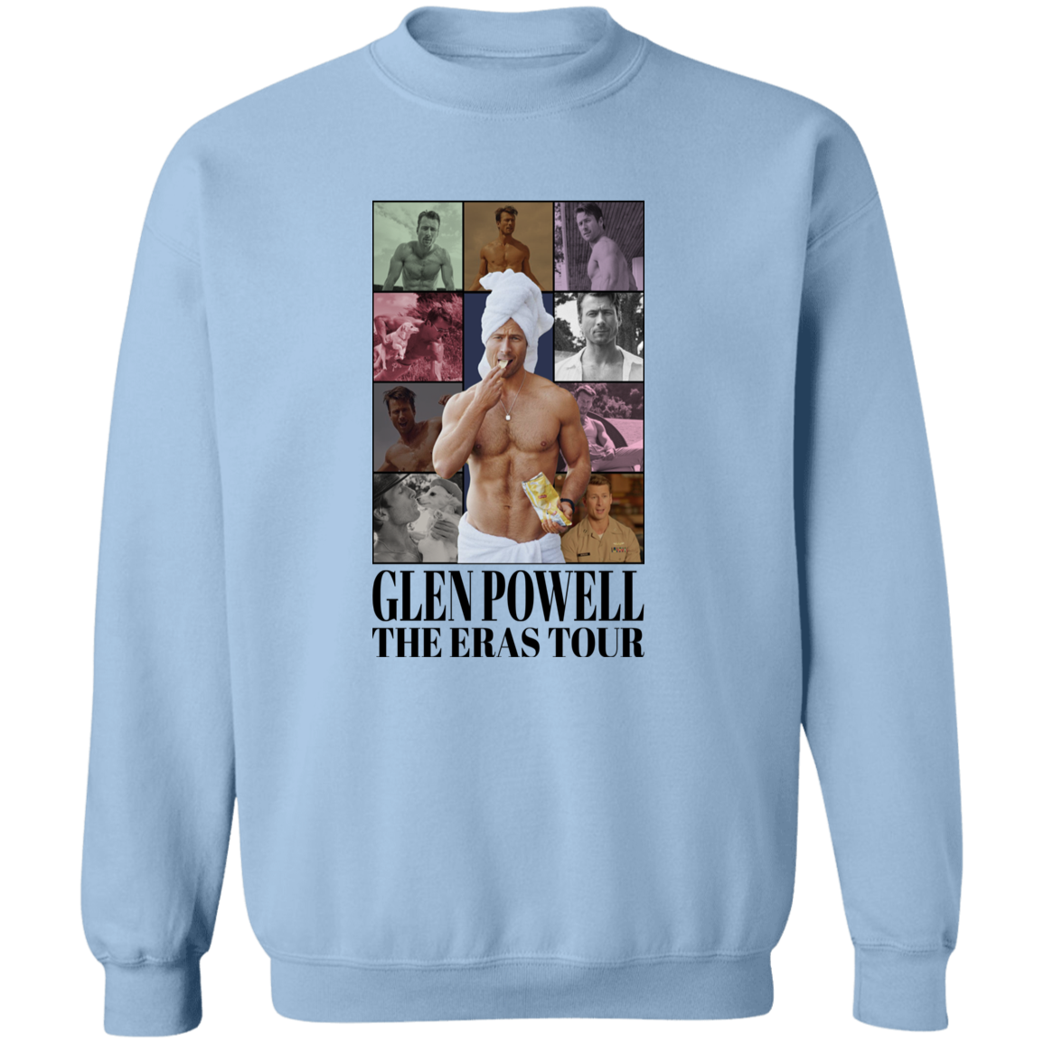 Glen Powell Eras Crewneck Pullover Sweatshirt - ID24092424