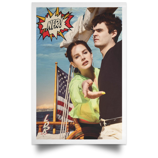 Norman F Rockwell Album Framed Canvas, Unframed Poster, Lana Del Rey Poster, Album Poster, Jack Antonoff Poster, Music Lovers Gift	POSPO Satin Portrait Poster