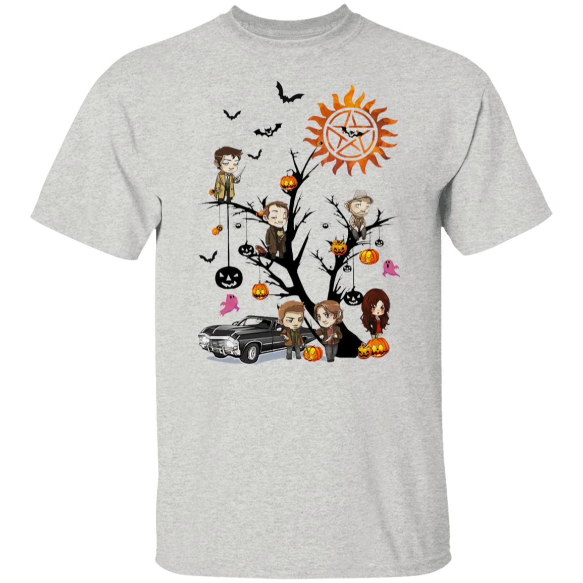 Supernatural Tree Halloween  T-Shirt - leleart
