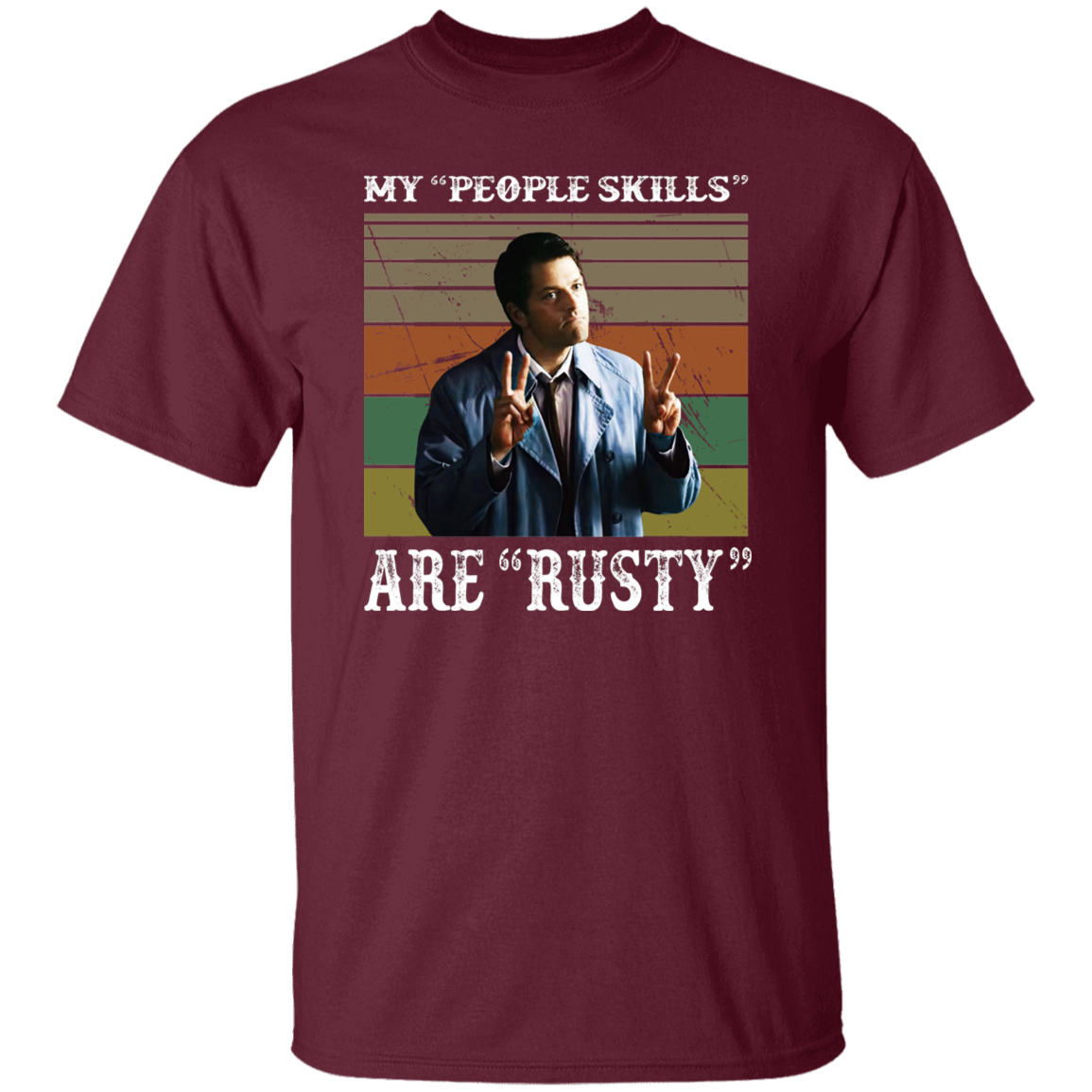 Castiel Supernatural My People Skills Are Rusty T-Shirt