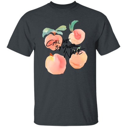 G500 5.3 oz. T-Shirt Call Me By Your Name Peaches Timothee Chalamet Unisex T-Shirt