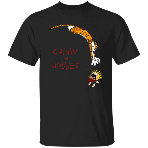 Hobb Jump Art Calvin And Hobbs T-Shirt