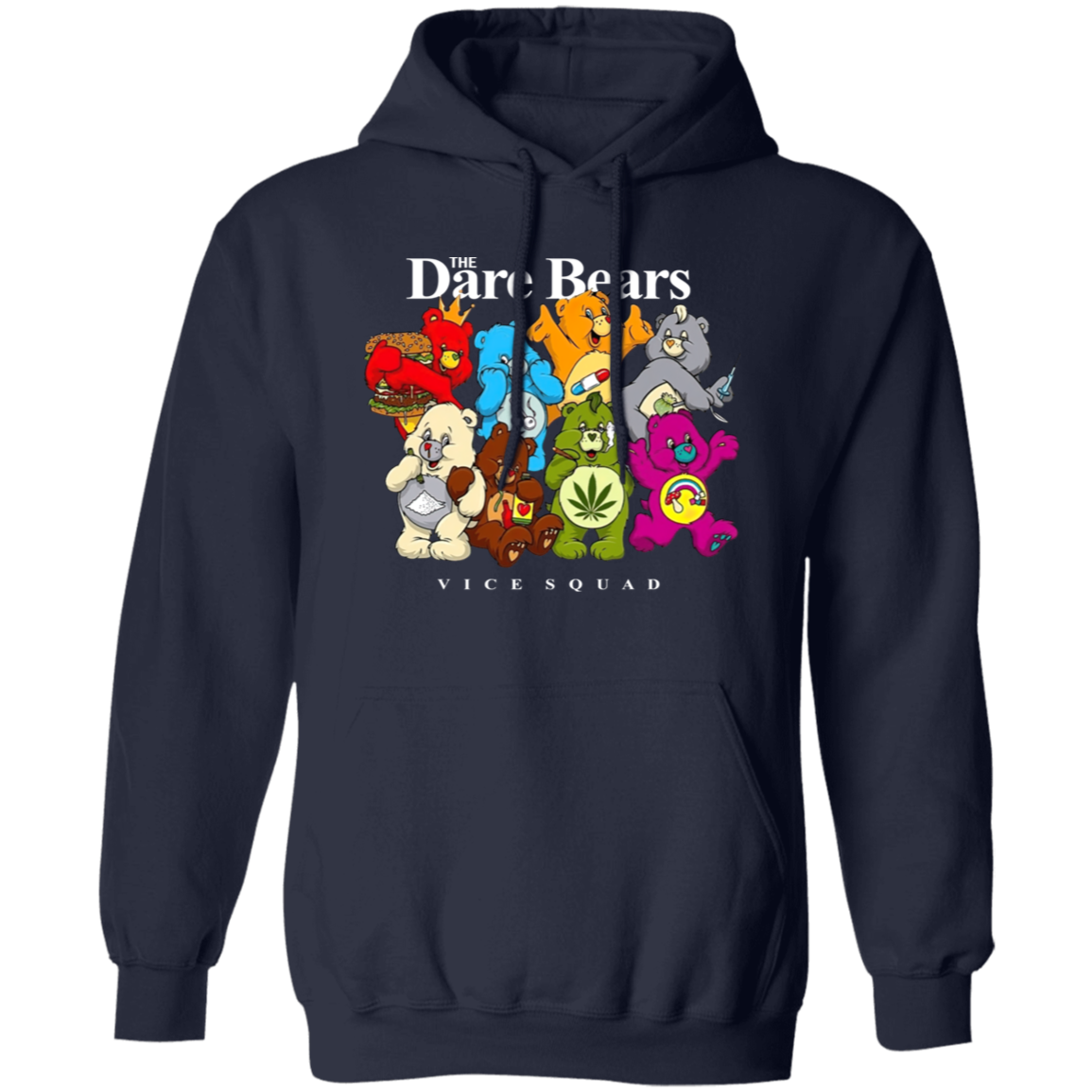 The Dare Bears Vice Squad Vintage  Gildan Pullover Hoodie