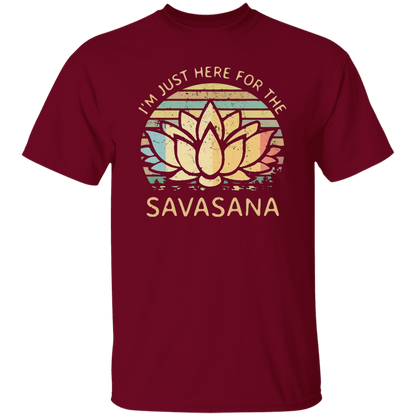 I’m Just Here for The Savasana Yoga Funny Vintage T-Shirt - leleart