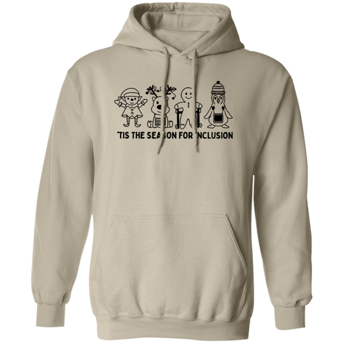 Tis The Season For Inclusion Teacher Vintage Pullover Hoodie