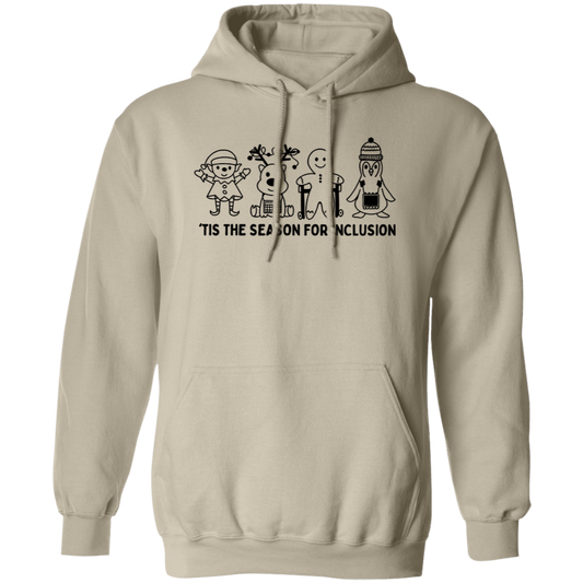 Tis The Season For Inclusion Teacher Vintage Pullover Hoodie