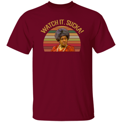 Watch It Sucka Vintage Retro Vintage T-Shirt, Sanford and Son Shirt, Funny Sanford and Son Shirt, Esther Anderson Shirt	G500 5.3 oz. T-Shirt