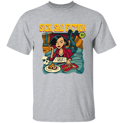 G500B Youth 5.3 oz 100% Cotton T-Shirt Sick Sad Fiction - Jane Lane Classic T-Shirt