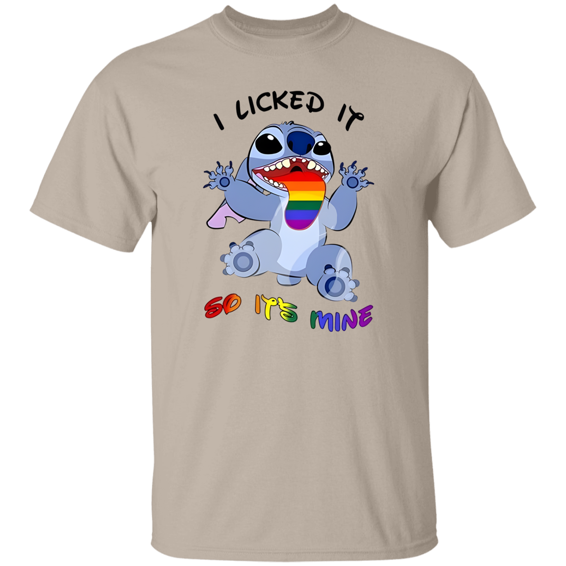 I Love Movie Lilo And Stitch Lgbt Pride I Licked It So It Mine Lesbian Vintage T-Shirt