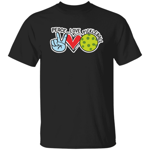 Peace Love Pickleball Design Unisex Vintage T-Shirt