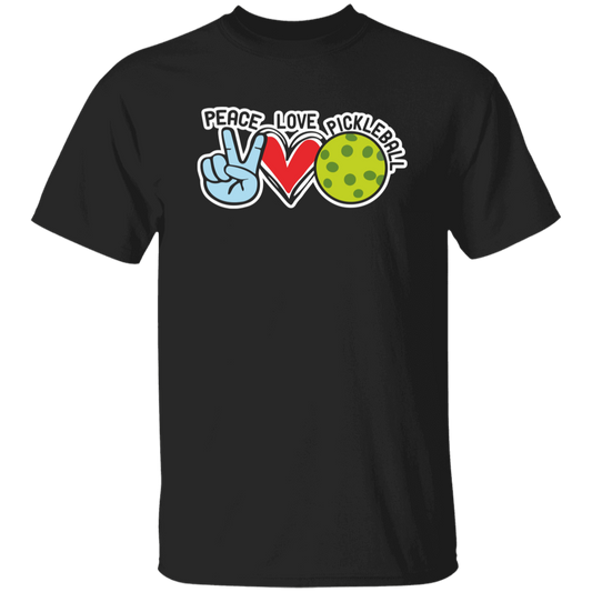 Peace Love Pickleball Design Unisex Vintage T-Shirt