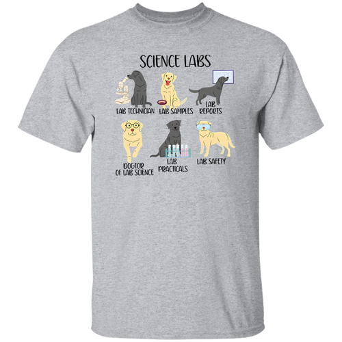 Labrador Retriever Funny Science Teacher Vintage T-Shirt