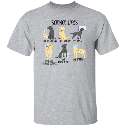 Labrador Retriever Funny Science Teacher Vintage T-Shirt