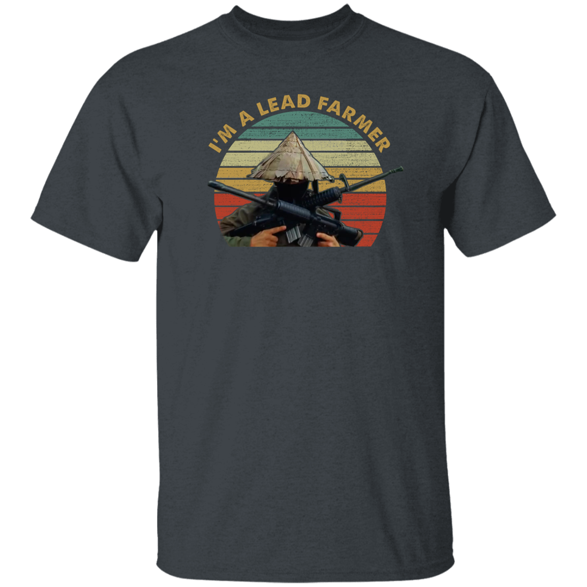 Im A Lead Farmer Vintage Retro Sunset Style Vintage T-Shirt