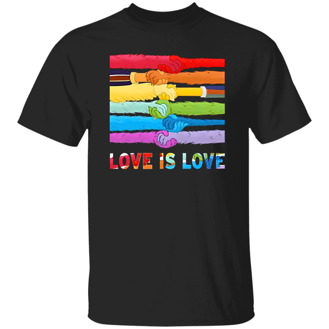 Lgbt Pride Love Is Love The Muppet Sesame Street Gay Pride T-Shirt