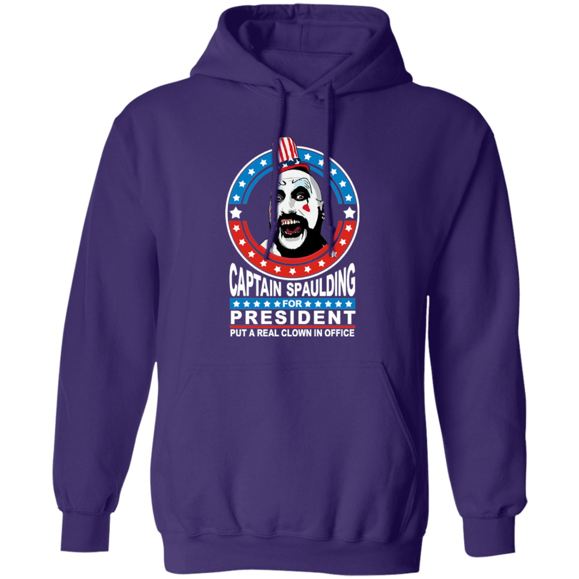 Captain Spaulding For President Put A Real Clown In Office Vintage T-Shirt,- HOODIE