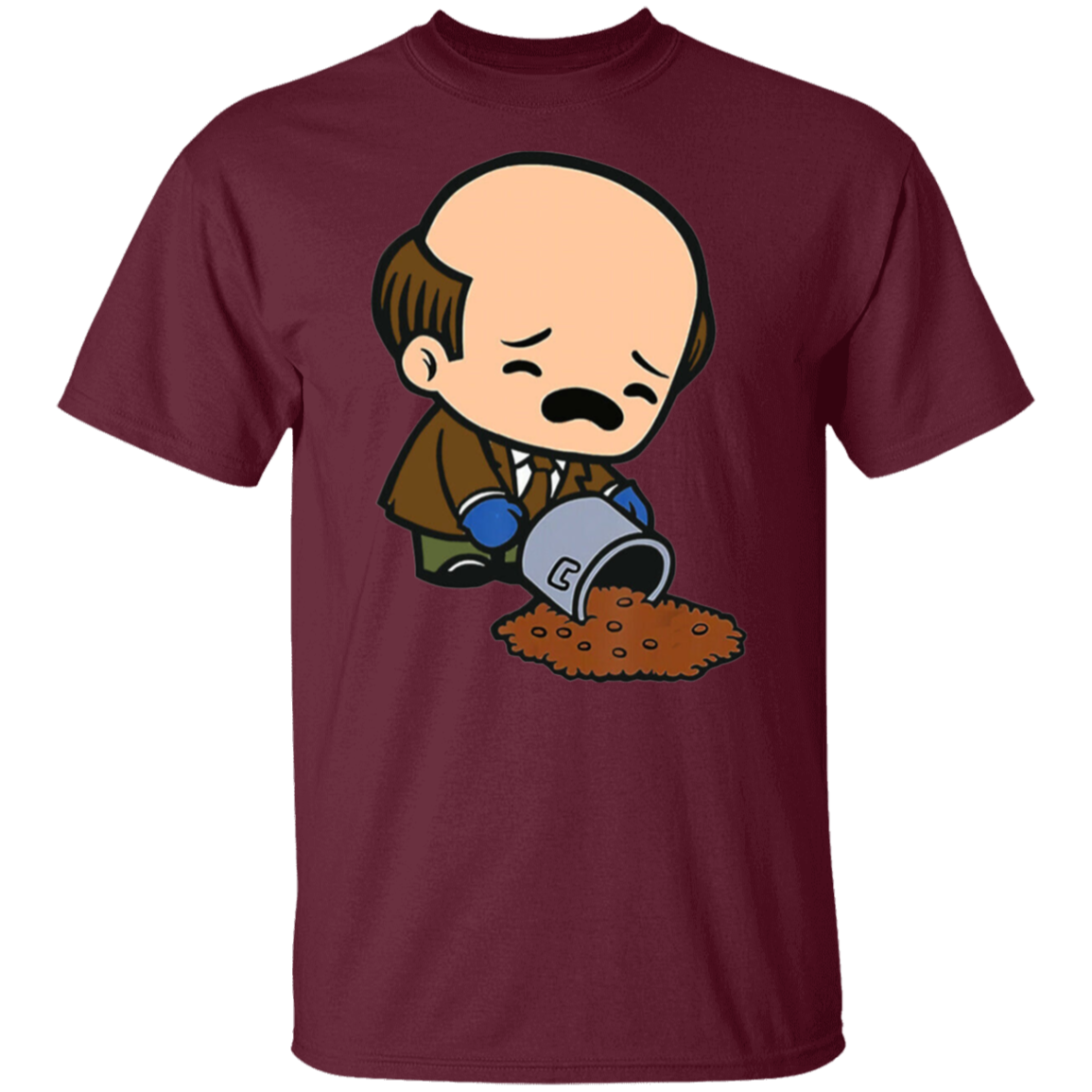 Kevin Spilling Chili Kevin Malone Chili Office Funny TV Series Vintage Unisex T-Shirt - lucy - 92576915