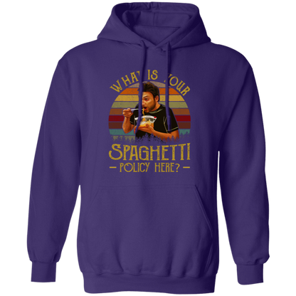 What Is Your Spaghetti Policy Here Vintage T-Shirt G185 Gildan Pullover Hoodie