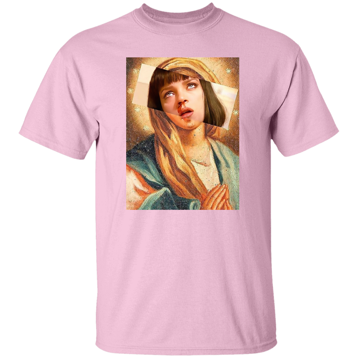 Pulp Fiction Virgin Mary Mia Wallace T-Shirt - leleart