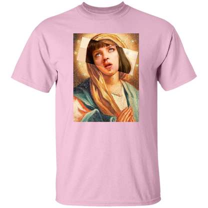 Pulp Fiction Virgin Mary Mia Wallace T-Shirt - leleart