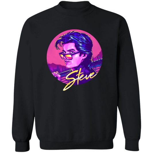 Steve Harrington Joe Keery St4 Retro Art Unisex Vintage T-Shirt, Steve Harrington Shirt, Stranger Things Shirt, Demodog ShirtG180 Gildan Crewneck Pullover Sweatshirt