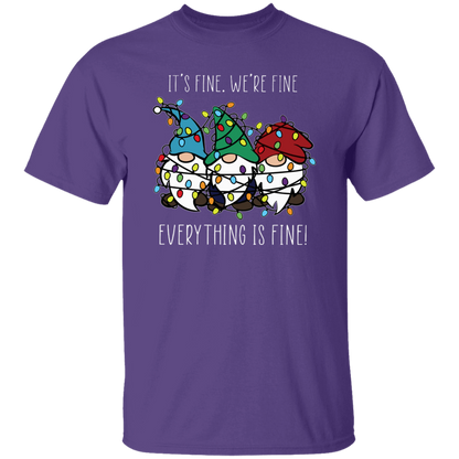Everything Is Fine Teacher T-Shirt - lapicta