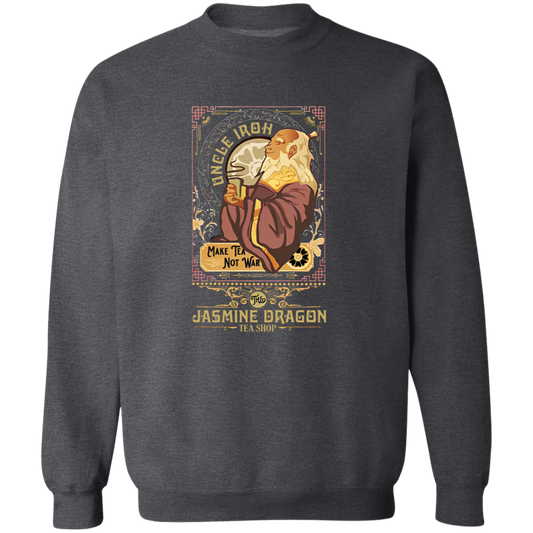 Vintage Retro Uncle Iroh Make Tea Not War Vintage Crewneck Pullover Sweatshirt