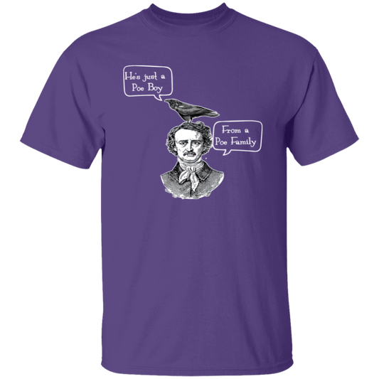 He's Just A Poe Boy From A Poe Family Edgar Allan Vintage Unisex T-Shirt - letter
