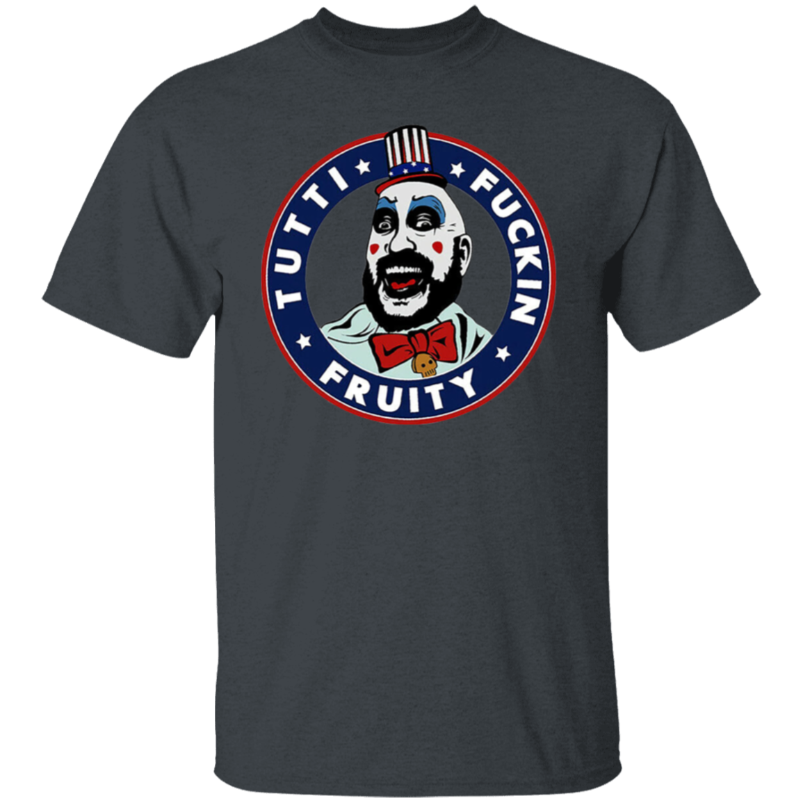 Captain Spaulding Tutti Fuckin Fruity Horror Halloween Vintage T-Shirt - leleart