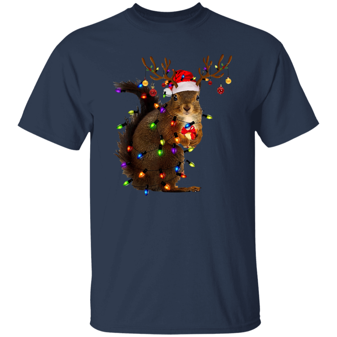 Christmas Squirrels Teacher Vintage T-Shirt, Christmas Shirt, Squirrels Gift, Squirrels Gift Shirt, Santa Squirrels Shirt	G500 5.3 oz. T-Shirt