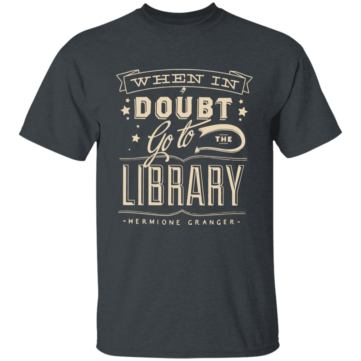 When In Doubt Go To The Library Hermione Granger Teacher T-Shirt - YOUTH