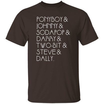 The Outsiders Shirt Characters Funny Literature Teacher Vintage T-Shirt