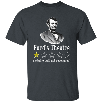 Ford's Theatre Awful Would Not Recommend Teacher Vintage Unisex  T-Shirt - letter