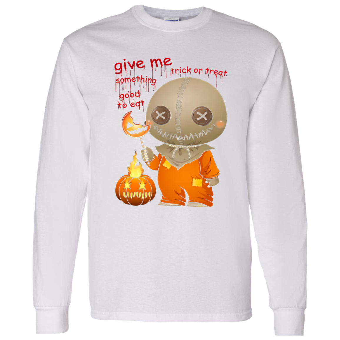 G540 LS T-Shirt 5.3 oz. Give Me Some Thing Good To Ear Sam Trick Or Treat Unisex T-Shirt