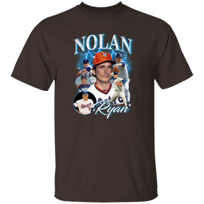 G500 5.3 oz. T-Shirt Nolan Ryan Collage 90's Vintage T-Shirt