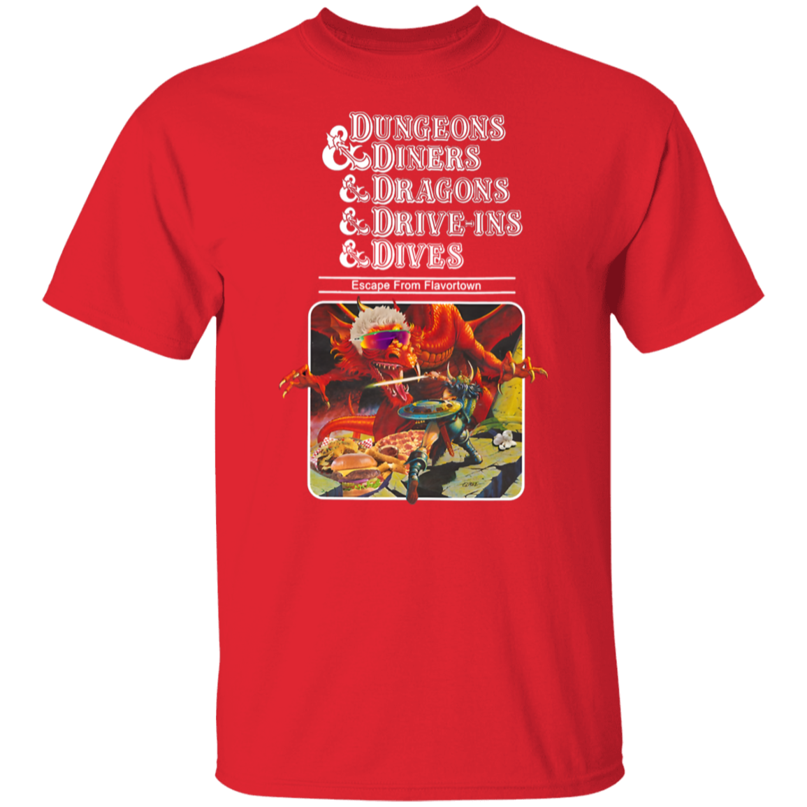 Dungeons And Diners And Dragons And Drive-ins And Dives Unisex  T-Shirt - jasmine