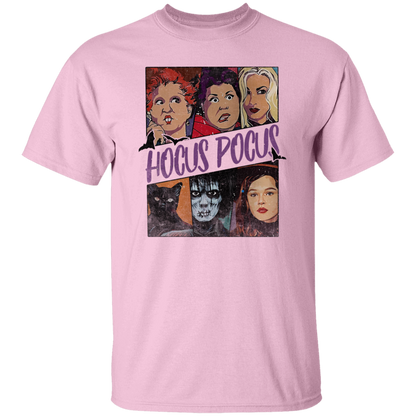 G500 5.3 oz. T-Shirt Retro Hocus Pocus Characters Vintage T-Shirt