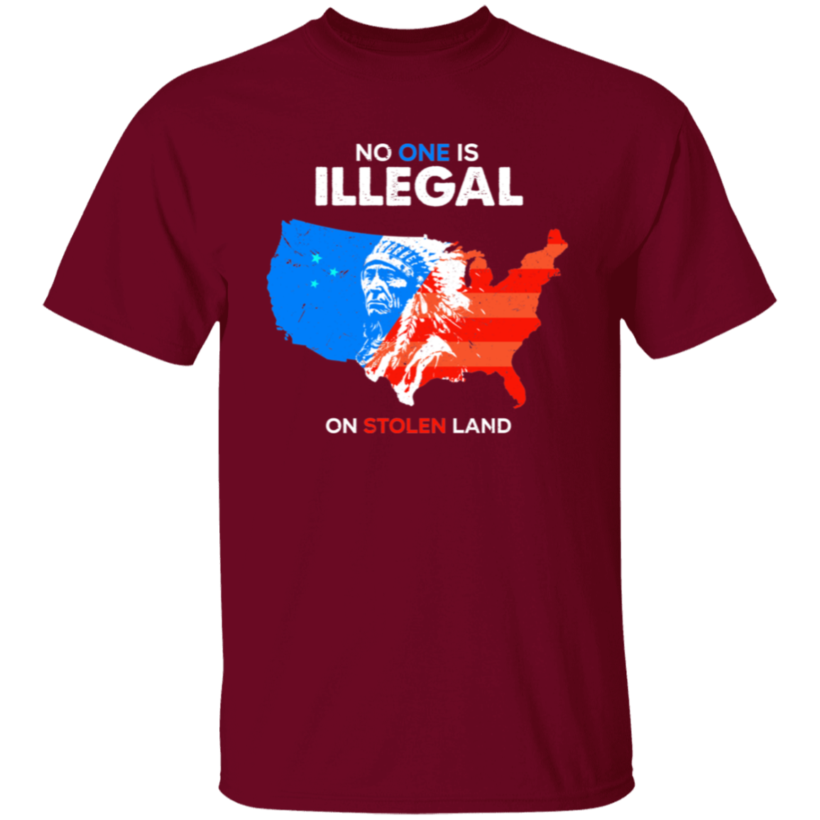 No One Is Illegal On Stolen Land Retro Unisex  T-Shirt - lucy - ID28112405