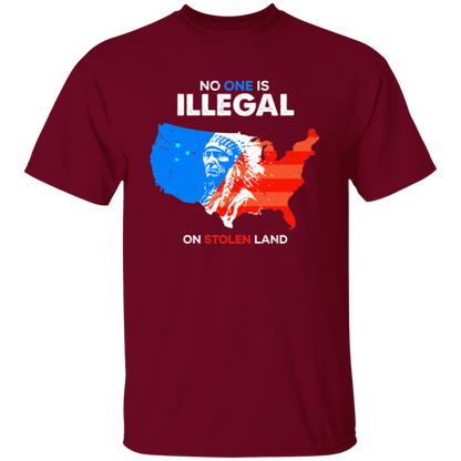 No One Is Illegal On Stolen Land Retro Unisex  T-Shirt - lucy - ID28112405