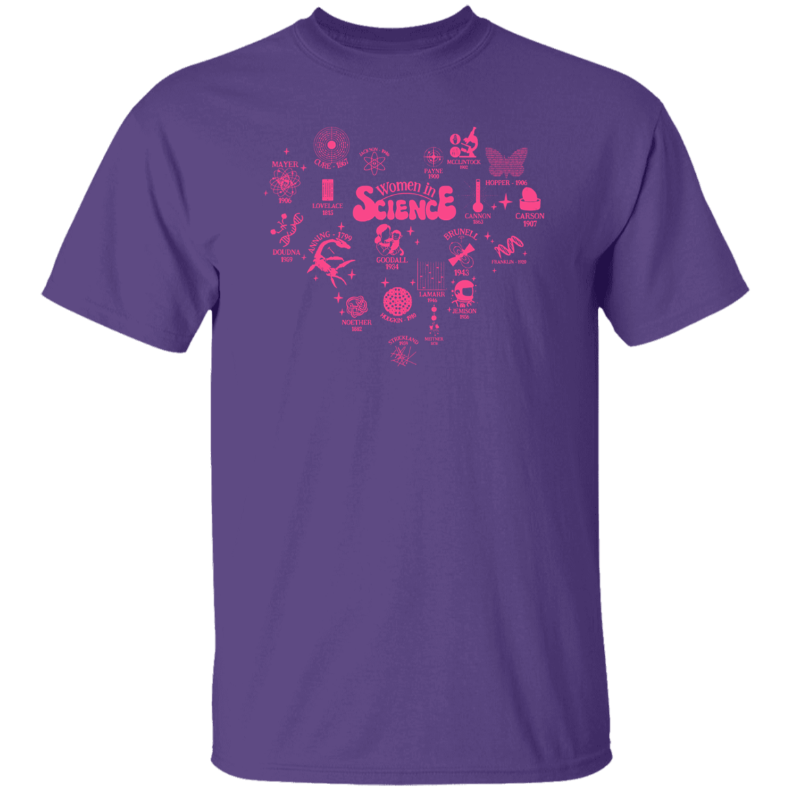 Women In Science Vintage T-Shirt, Inspirational Girls Shirt, Geeky Graphic Tee, Feminist Shirt, Inspirational ShirtG500 5.3 oz. T-Shirt