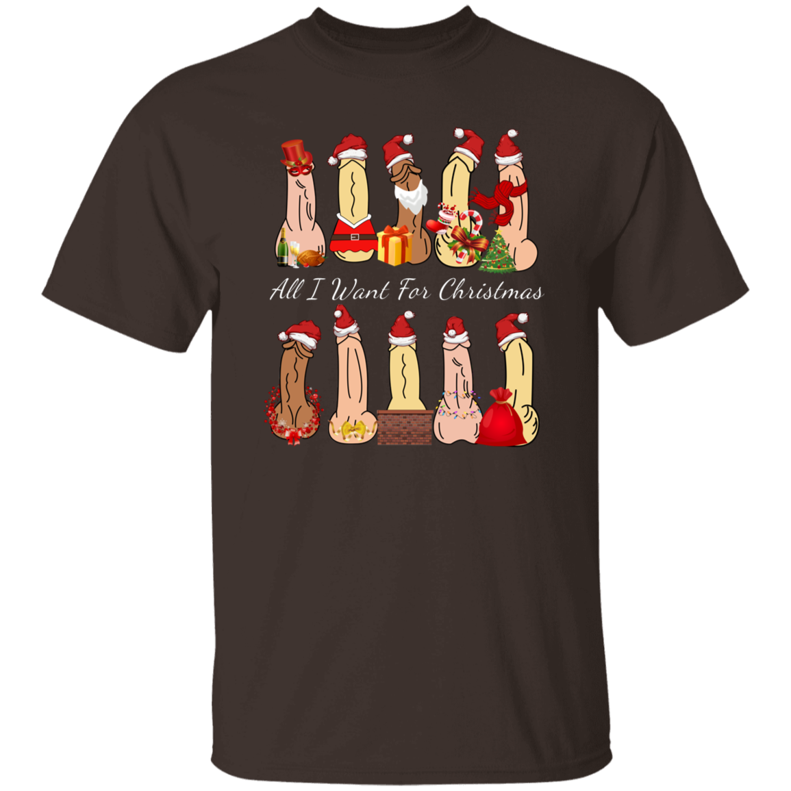 All I Want For Christmas Dirty Santa Gift  T-Shirt