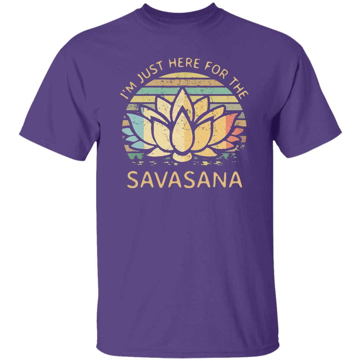 I’m Just Here for The Savasana Yoga Funny Vintage T-Shirt - leleart
