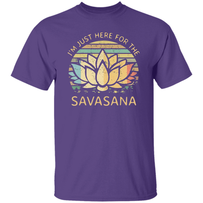 I’m Just Here for The Savasana Yoga Funny Vintage T-Shirt - leleart