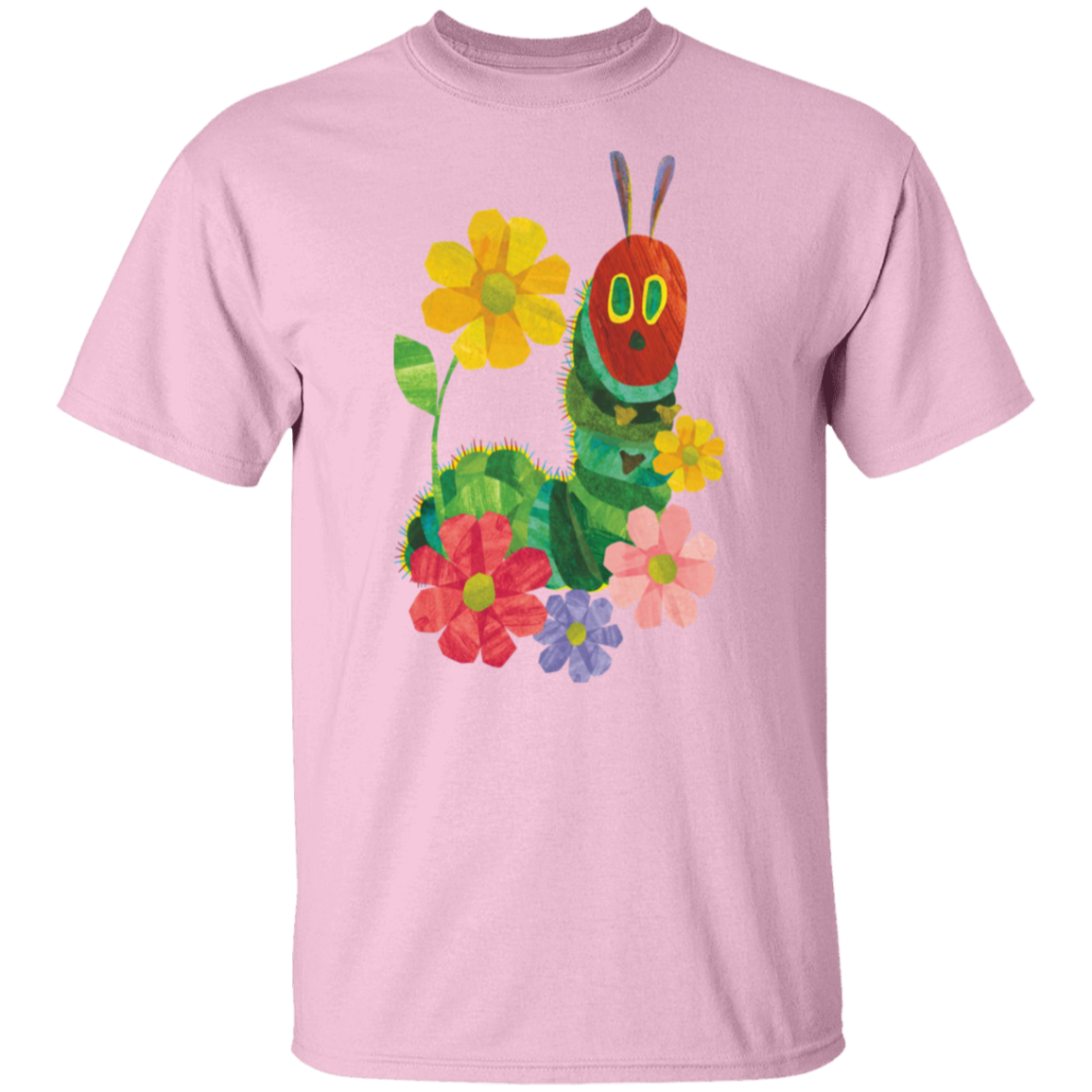 Flowers And The Very Hungry Caterpillar Teacher  T-Shirt - CDCraft