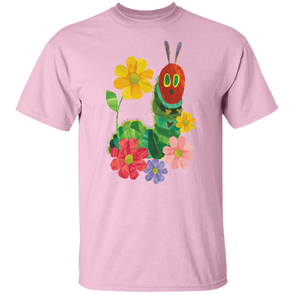 Flowers And The Very Hungry Caterpillar Teacher  T-Shirt - CDCraft